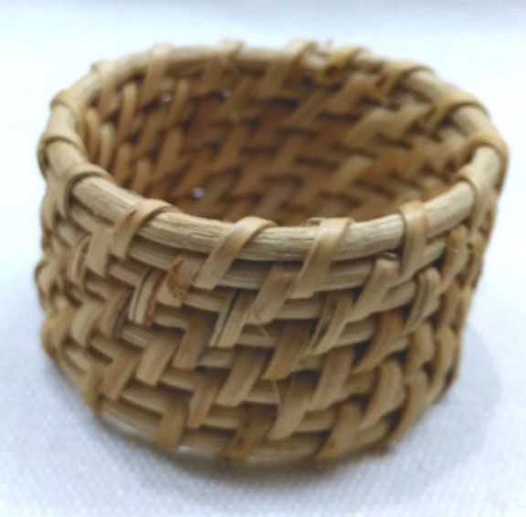 Hand-woven rattan napkin ring
